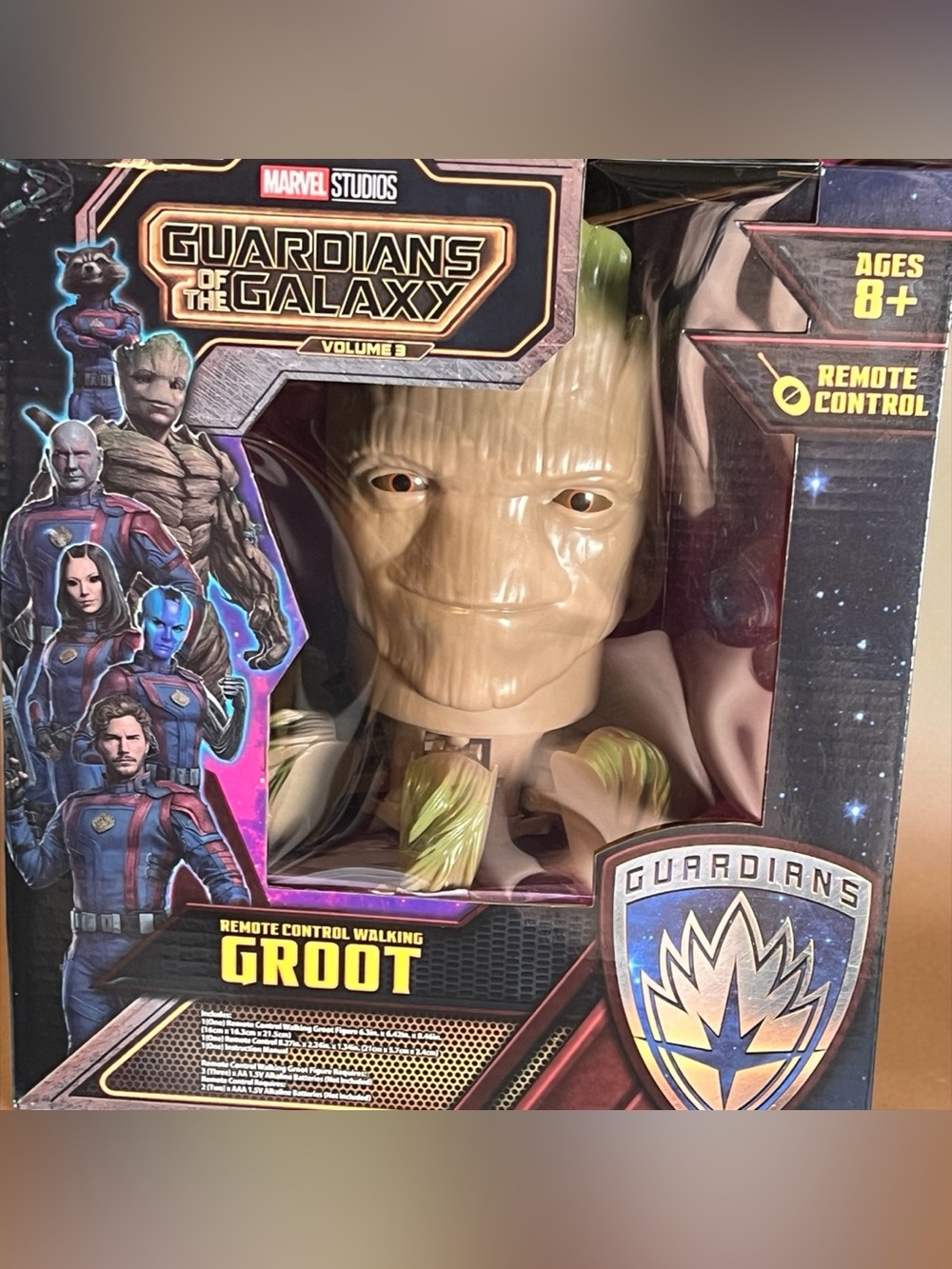 Marvel Guardians of the Galaxy Remote Control Walking Groot - Brown/Green